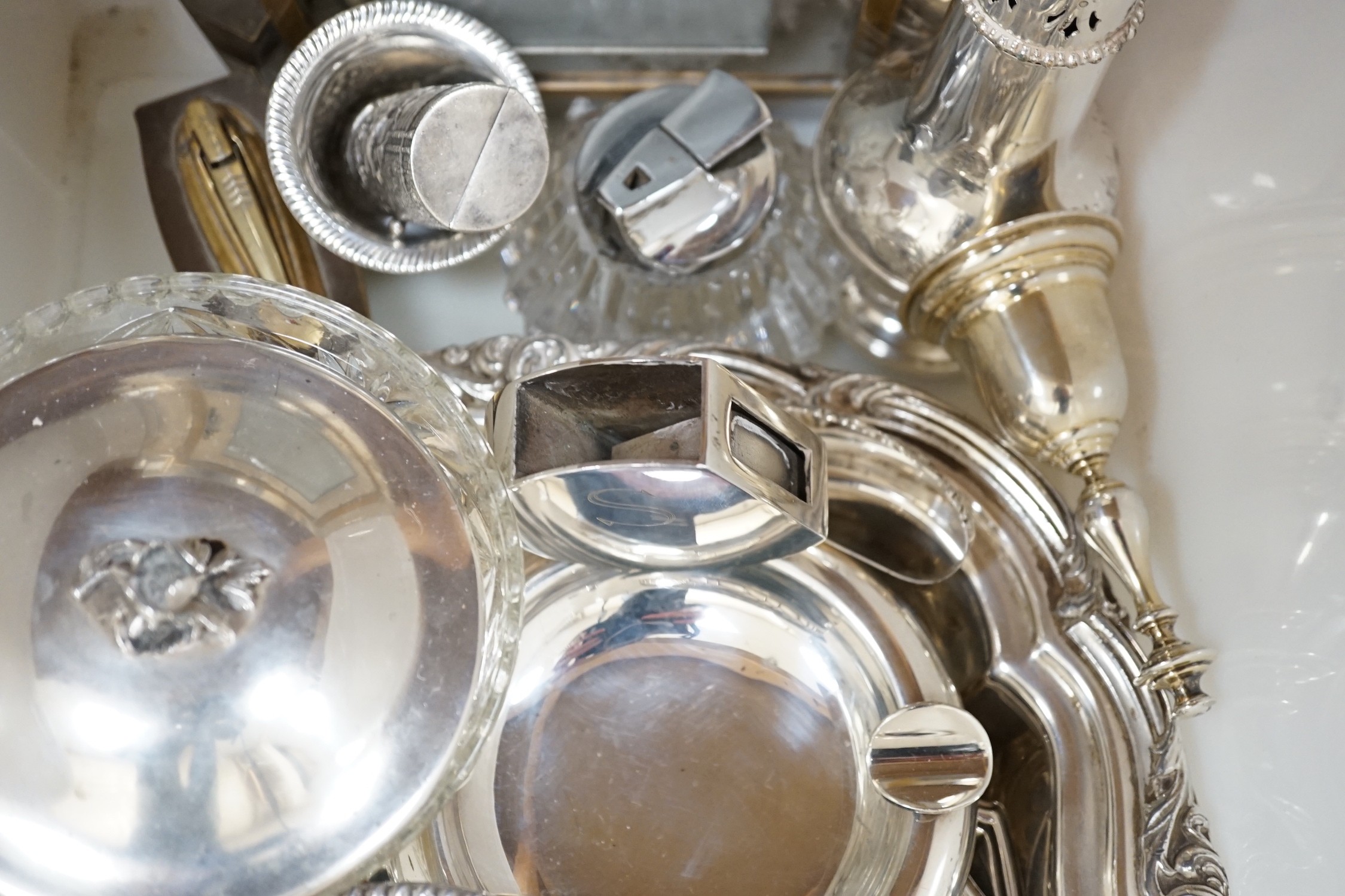 A quantity of silver plated ware
